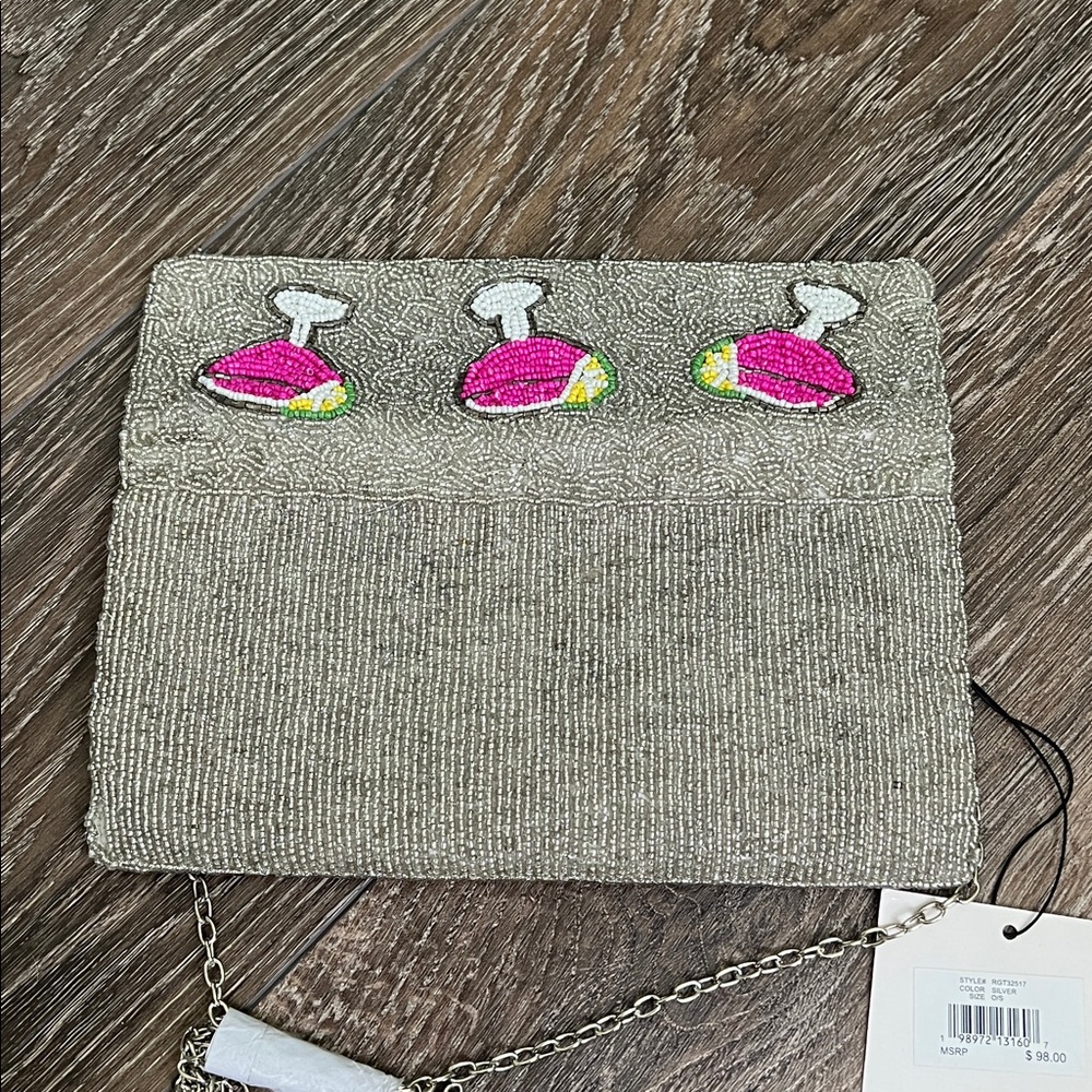 Rachel Zoe Gray Set with Pink Cocktail Motif - Picture 7 of 11